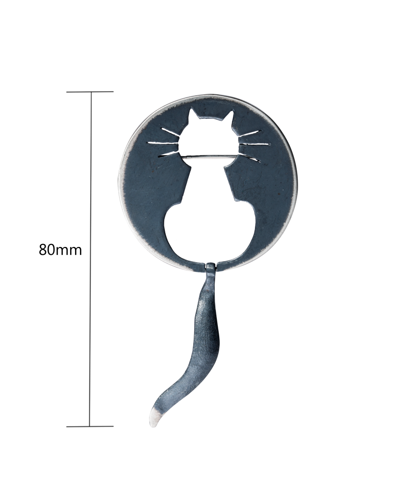 Sterling silver  brooch "cat"