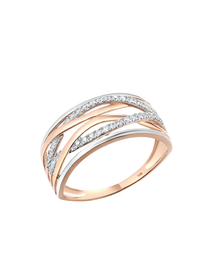 Золотое кольцо с алмазами Золотое кольцо с алмазами