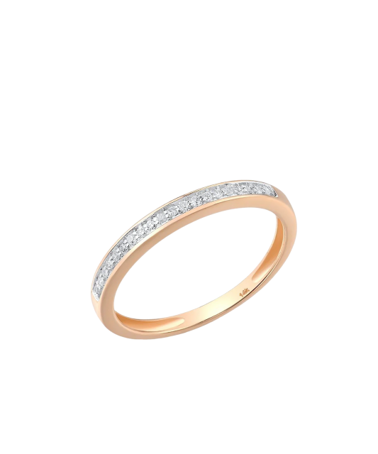 Gold ring with diamonds