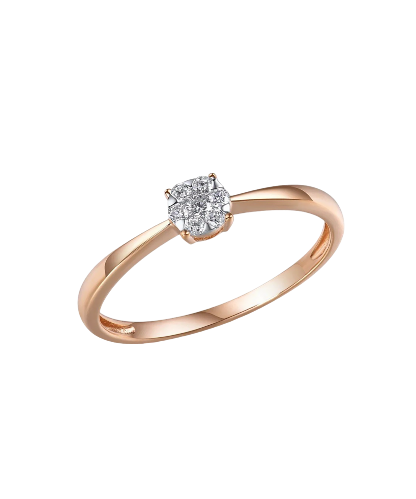 Золотое кольцо с алмазами