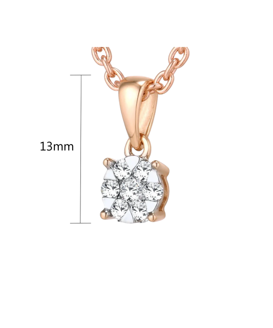 Золотой подвеска с алмазами