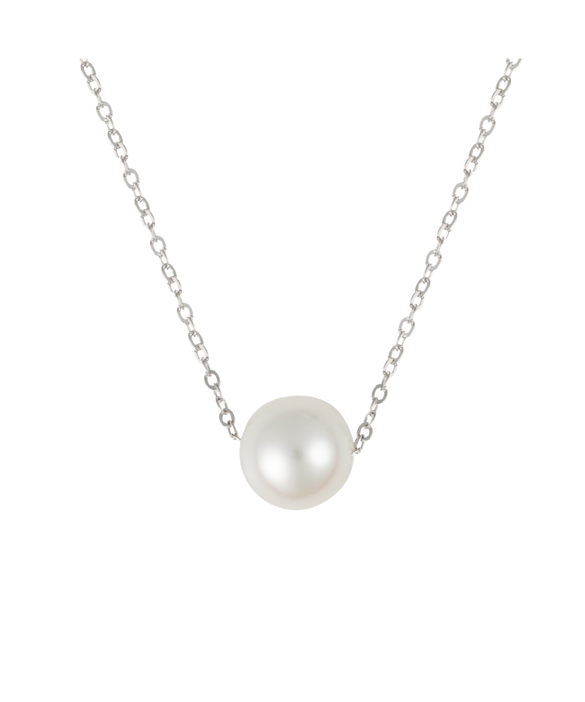 White gold chain with pearl pendant