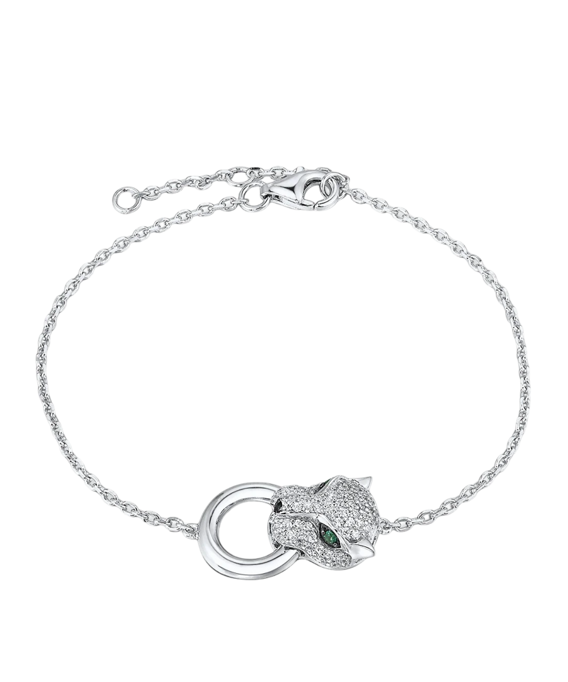 Sterling Silver bracelet with zircons and spinels