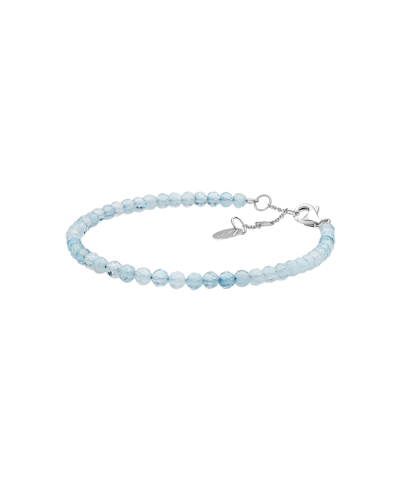 Bracelet with aquamarines