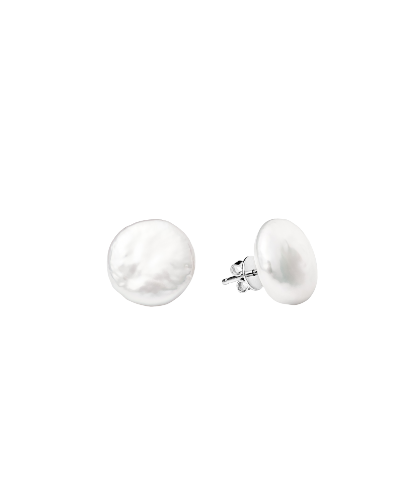 Sterling silver earrings with pearls