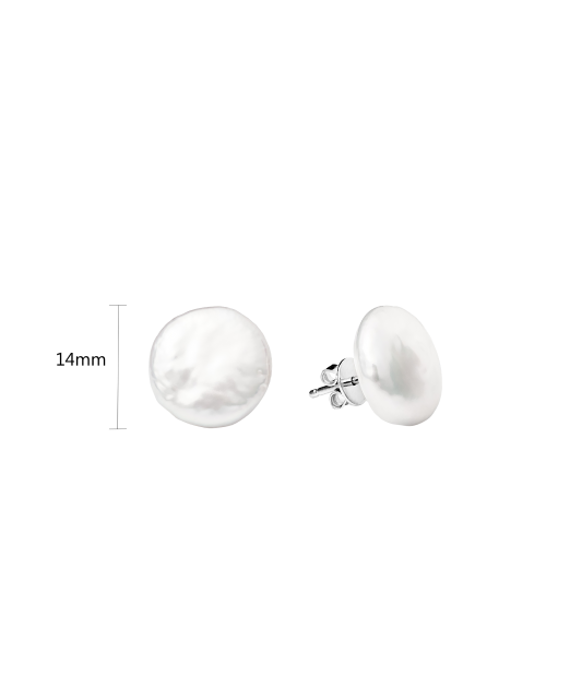 Sterling silver earrings with pearls