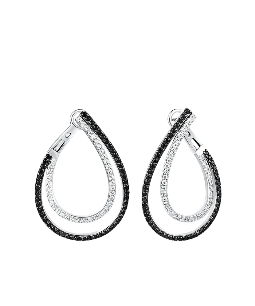 Sterling Silver earrings with zircons and spinels