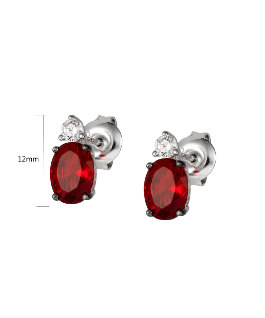 Серьги из серебра с цирконами