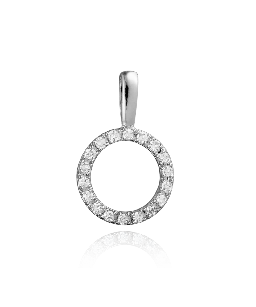White gold pendant with diamonds