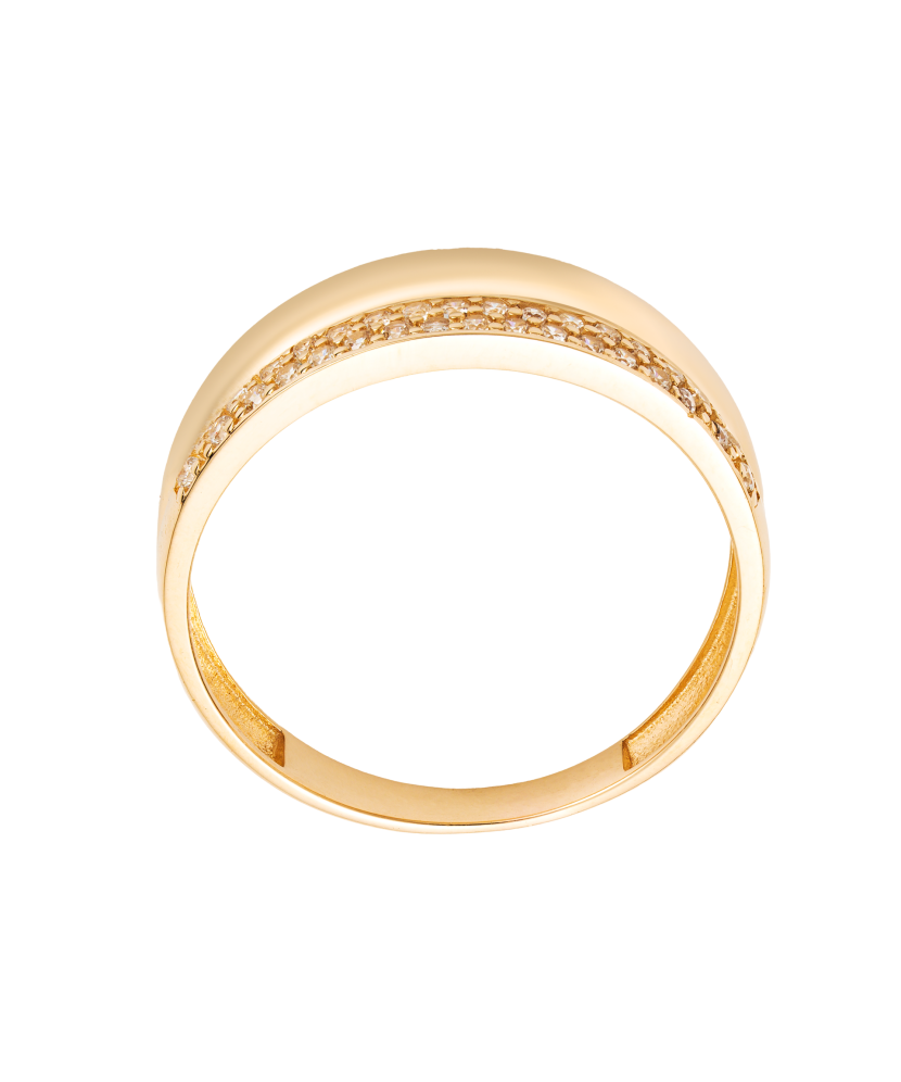 Золотое кольцо с цирконами