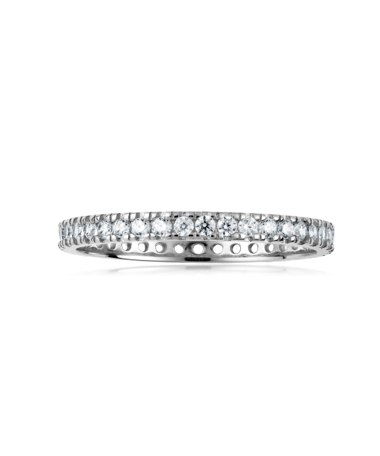 White Gold ring with zircons