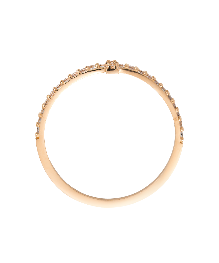 Золотое кольцо с цирконами Золотое кольцо с цирконами