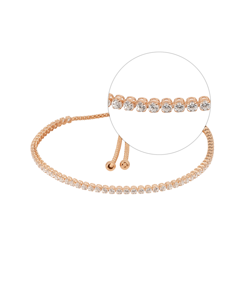 Золотой браслет с цирконами Золотой браслет с цирконами