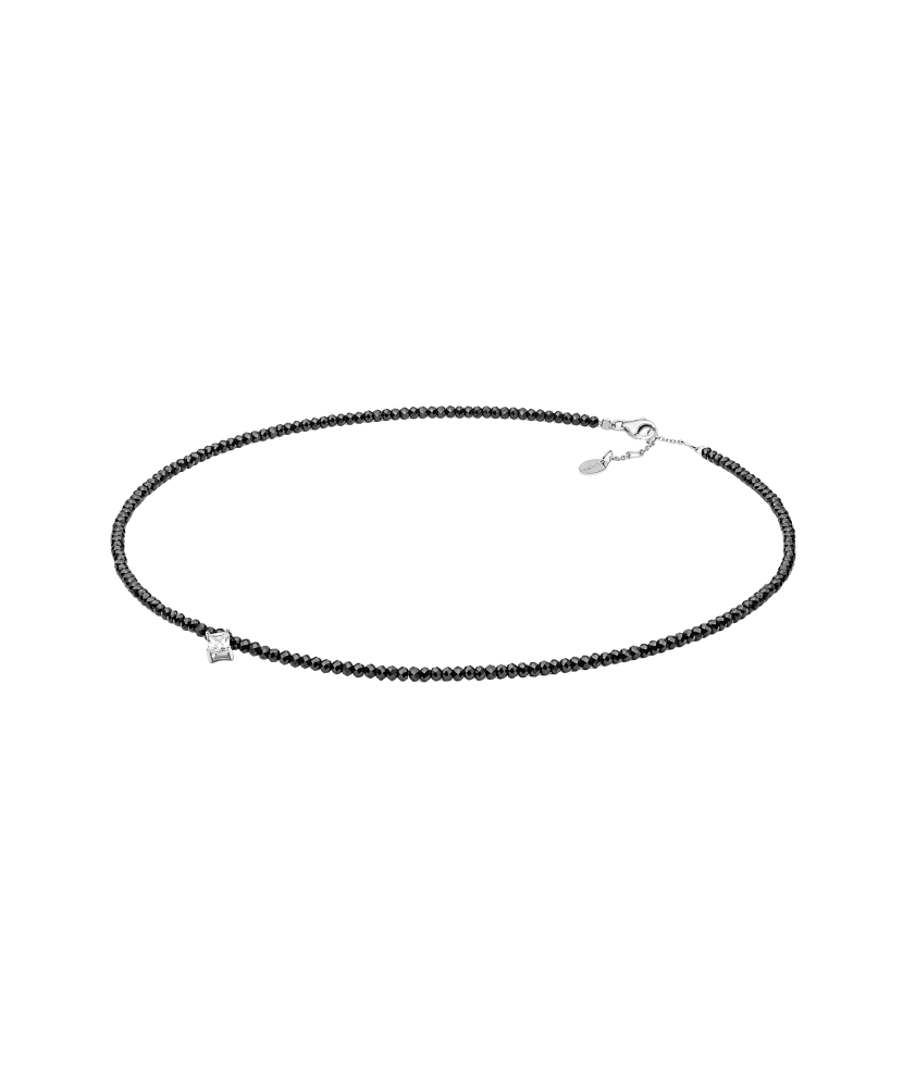 Колье со шпинелью и цирконом