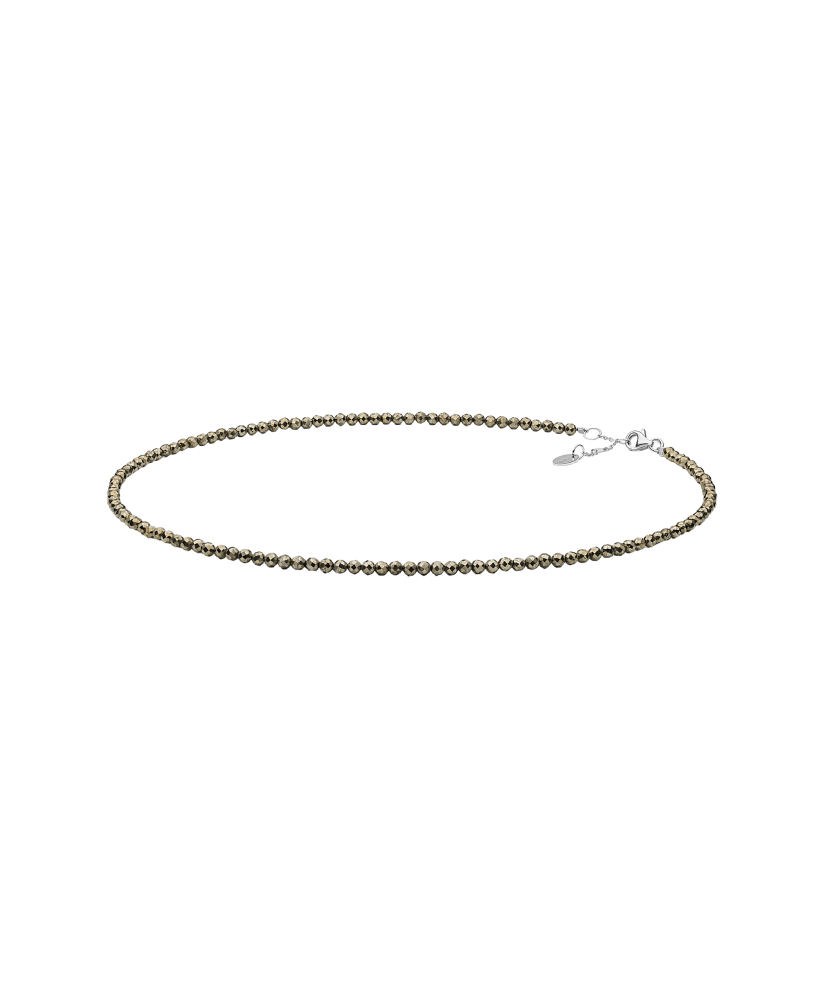 Necklace With pyrites and Silver