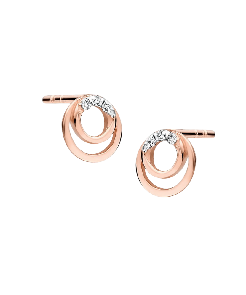 Золотые серьги с бриллиантами Золотые серьги с бриллиантами