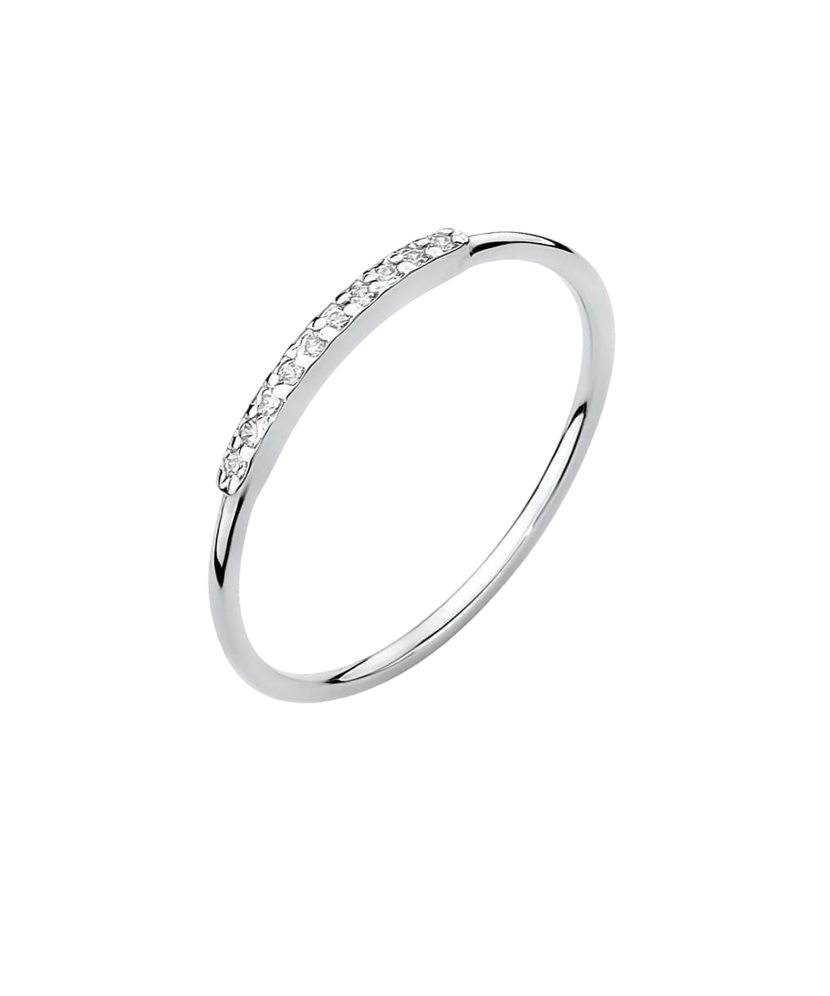 White gold ring with diamonds White gold ring with diamonds