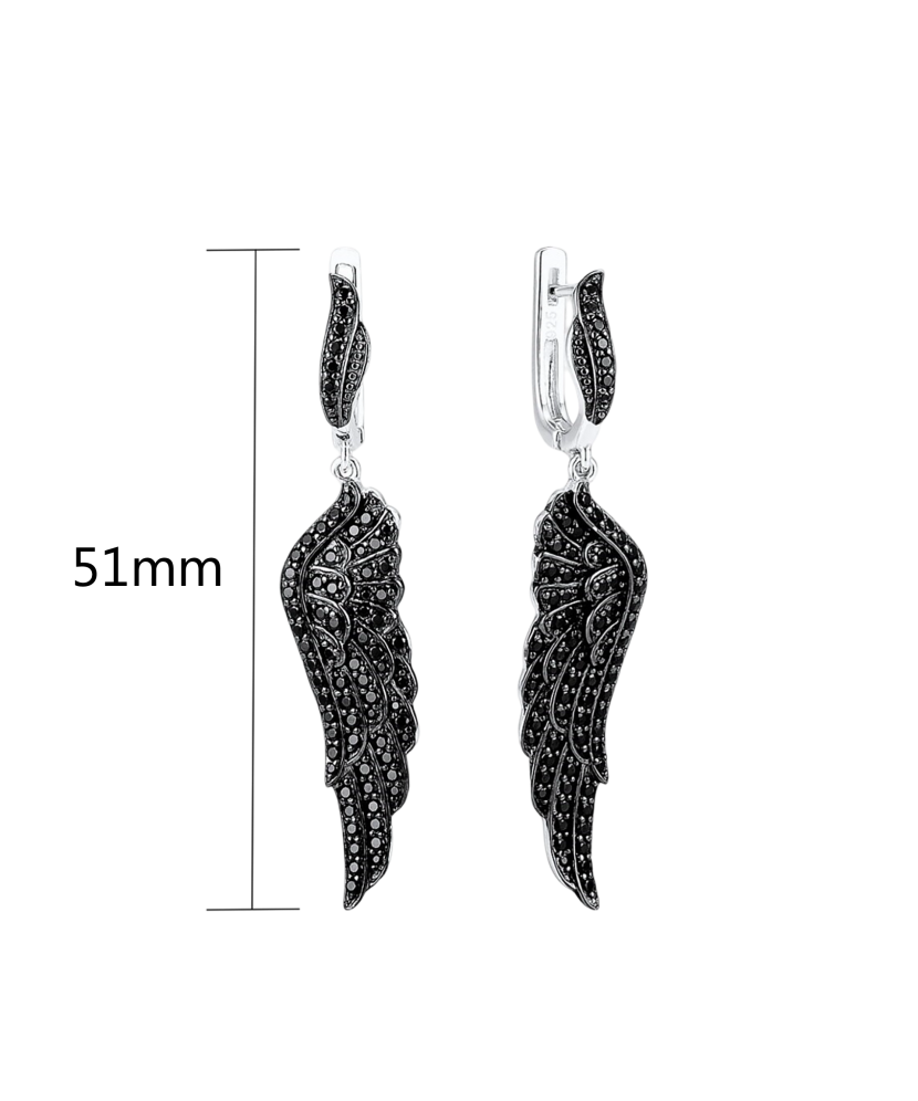 Sterling Silver earrings with spinels