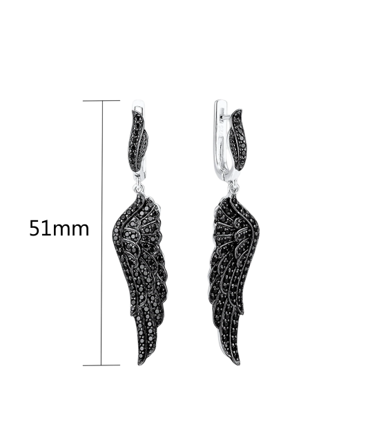 Sterling Silver earrings with spinels