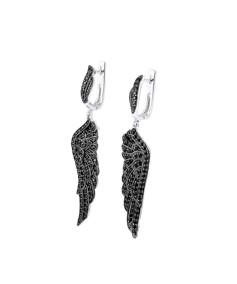 Sterling Silver earrings with spinels