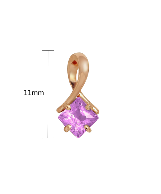 Золотой подвеска с аметистом