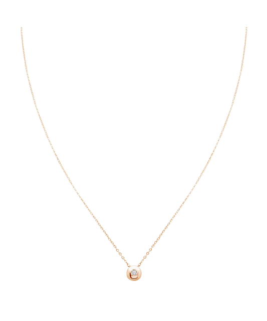 Gold chain with diamond pendant