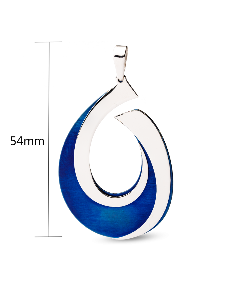 Sterling silver pendant with titanium