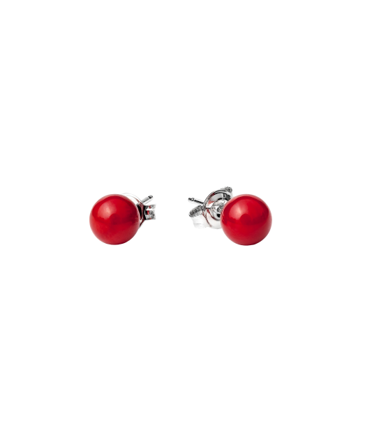 Sterling silver earrings with corals