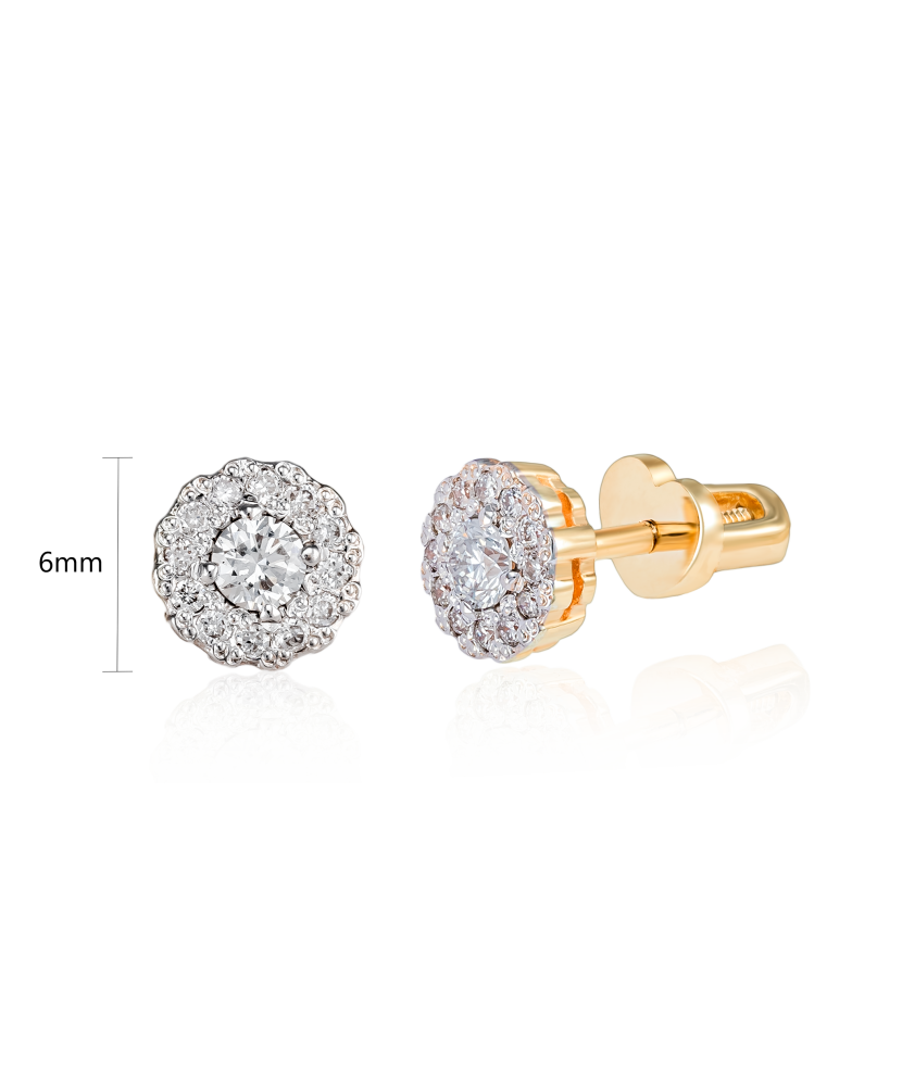 Серьги из золота с бриллиантами