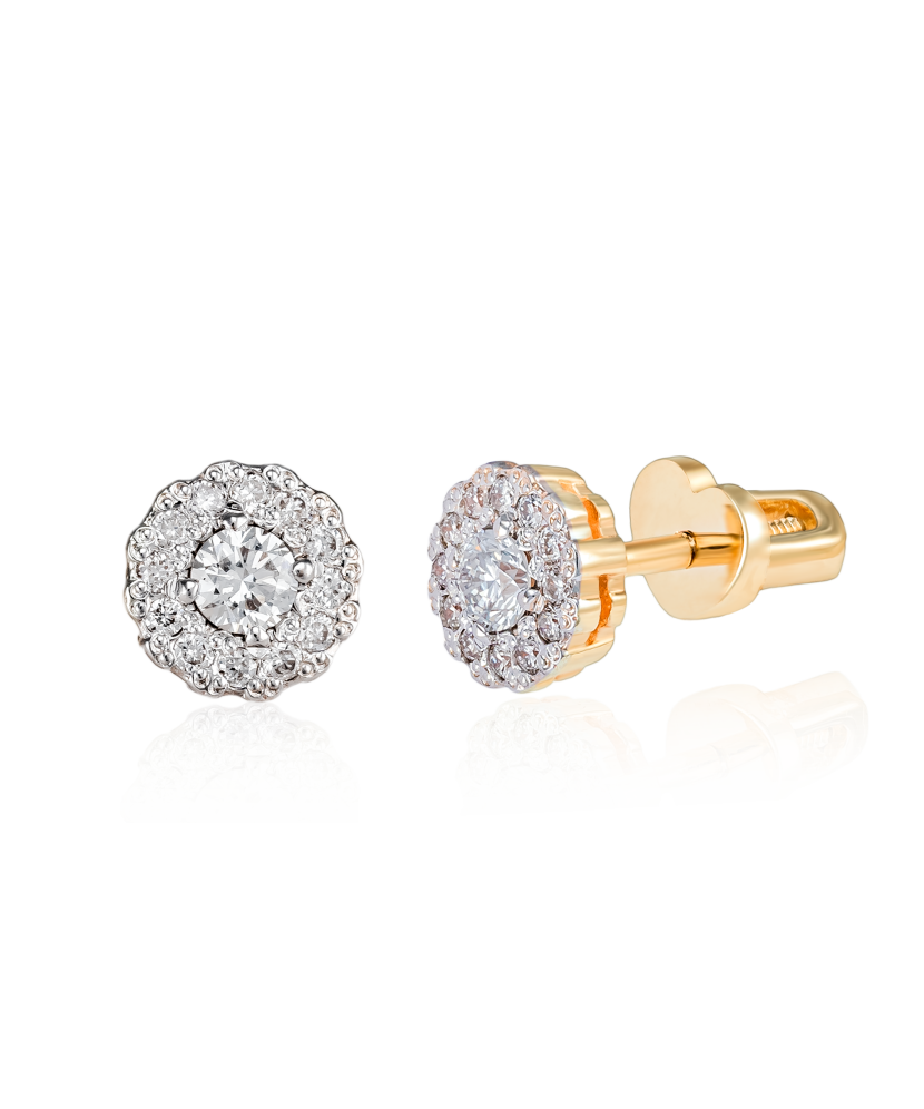 Серьги из золота с бриллиантами