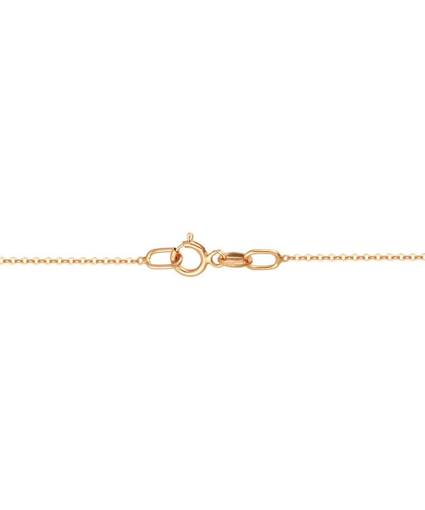 Gold chain with diamond pendant