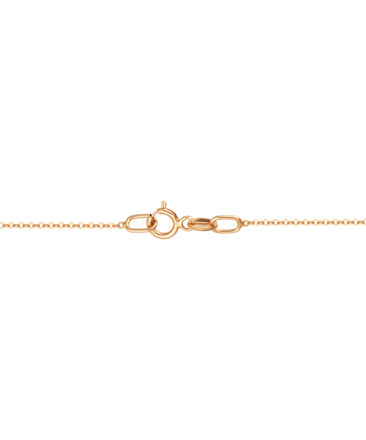 Yellow Gold chain with diamond pendant