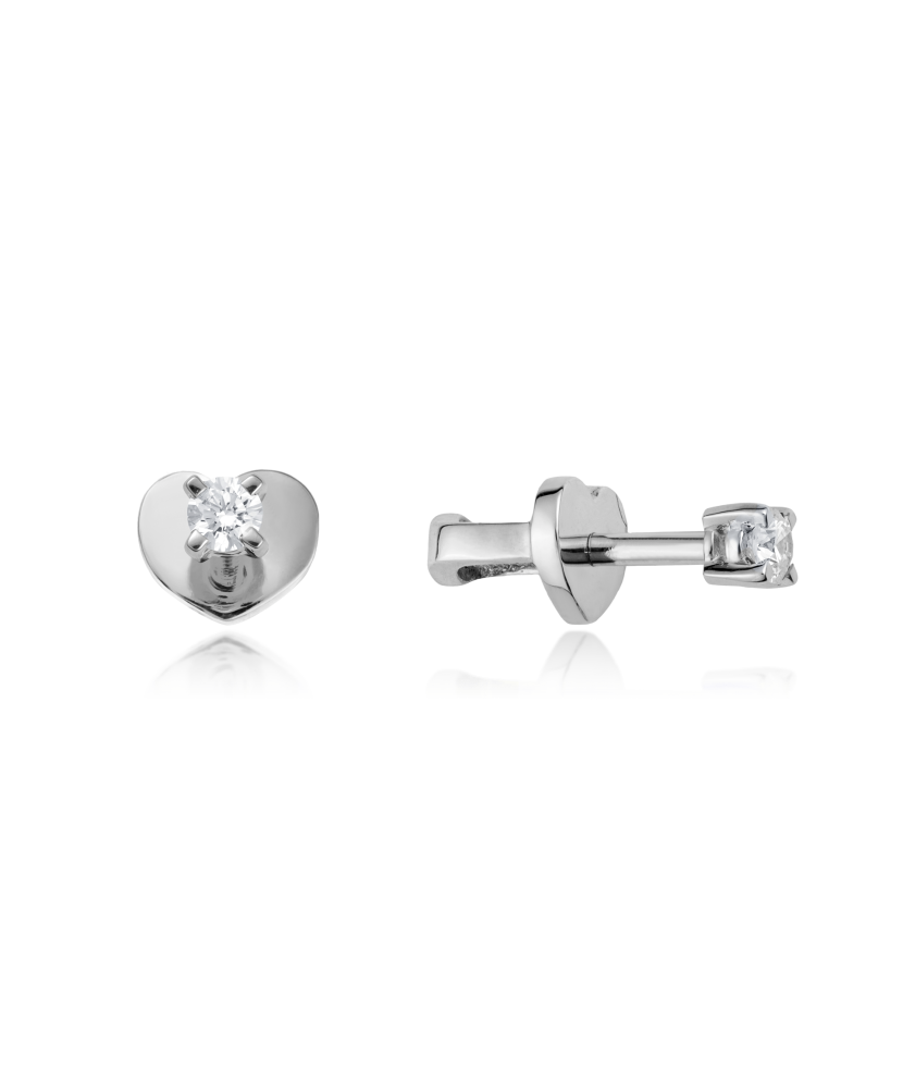 Серьги из белого золота с бриллиантами Серьги из белого золота с бриллиантами