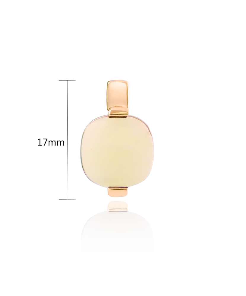 Золотой кулон/подвеска с янтарём Золотой кулон/подвеска с янтарём