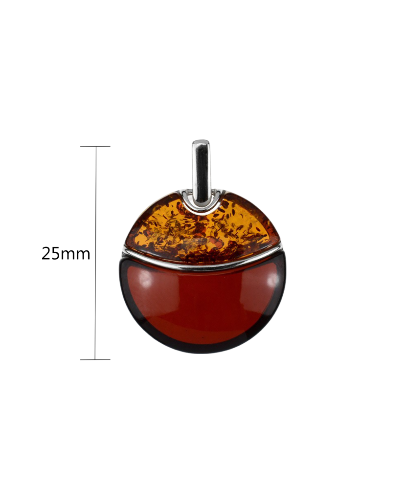 Серебряная подвеска/кулон с янтарём Серебряная подвеска/кулон с янтарём