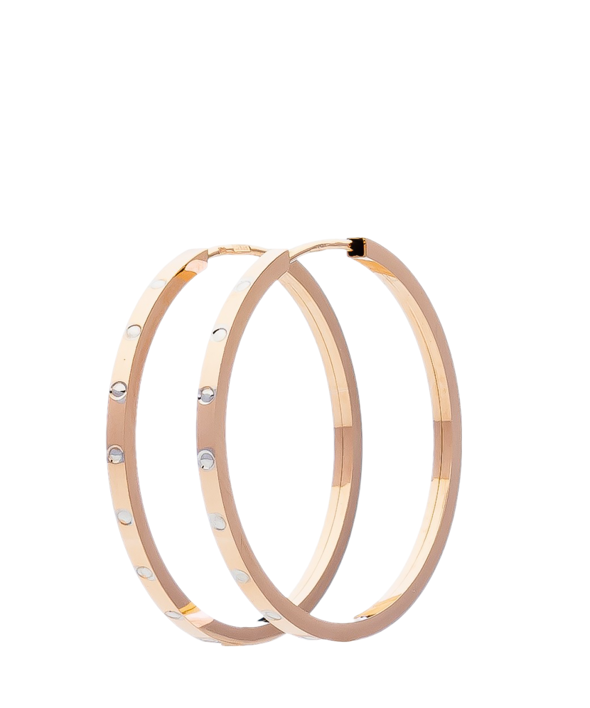 Gold hoop earrings 35mm Gold hoop earrings 35mm