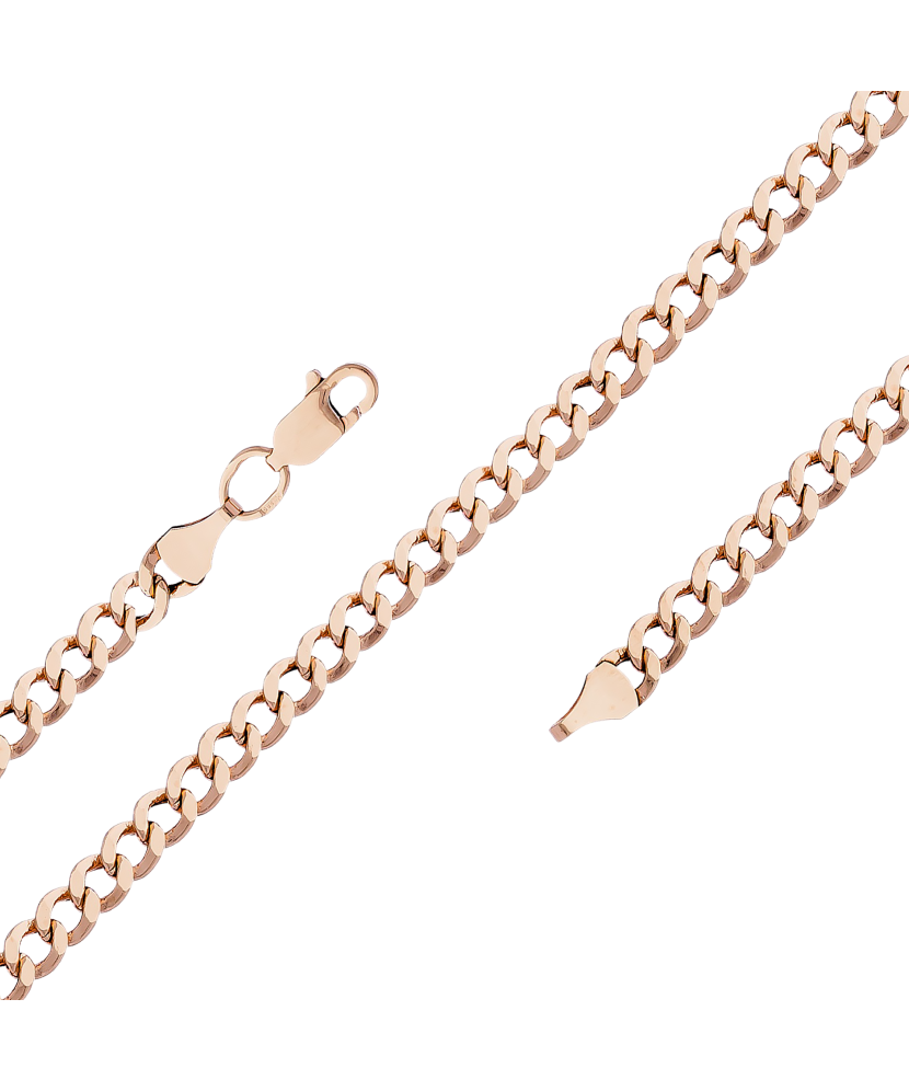 Gold chain "Curb" 4.2mm