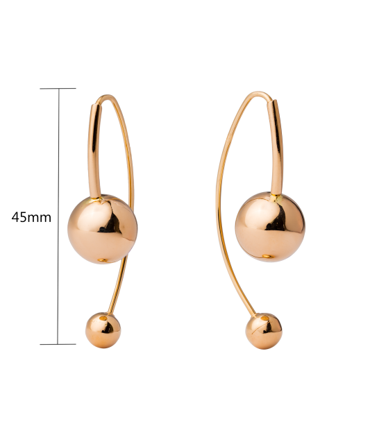 Gold earrings