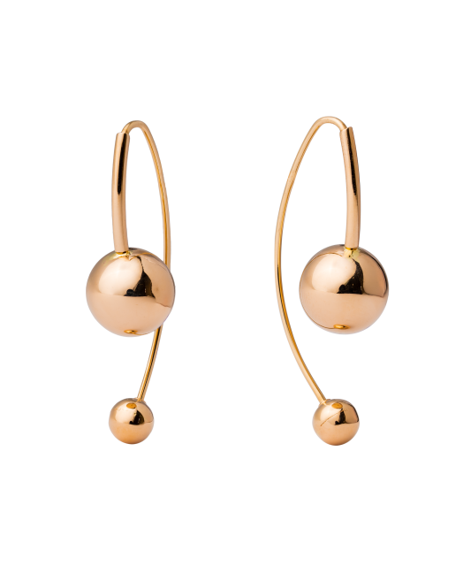 Gold earrings