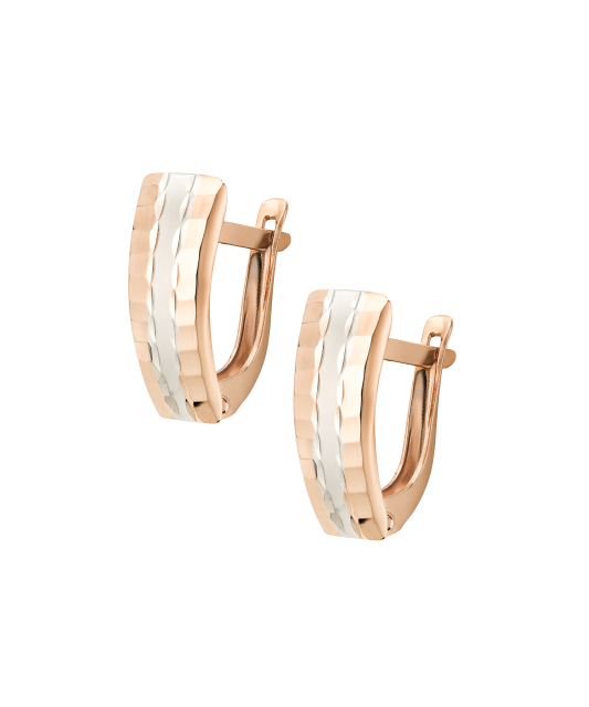 Gold earrings