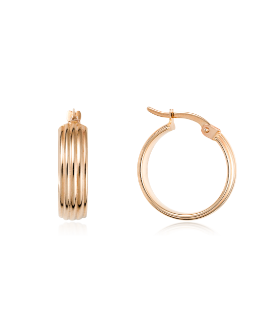 Gold earrings
