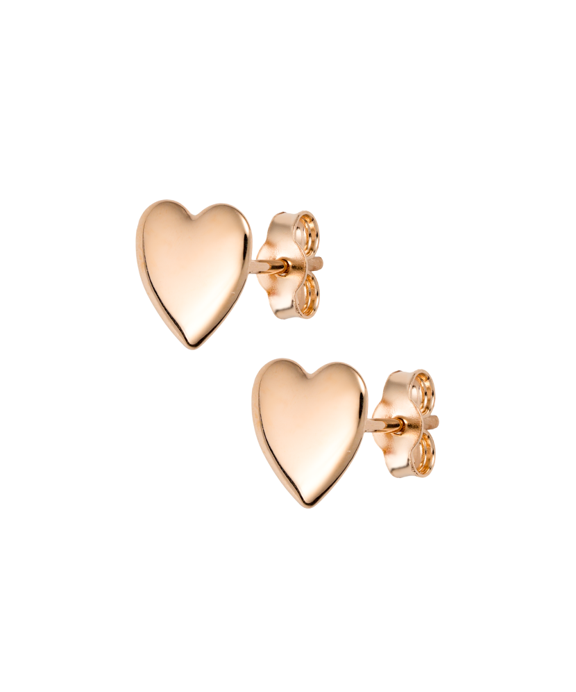 Gold earrings "heart"