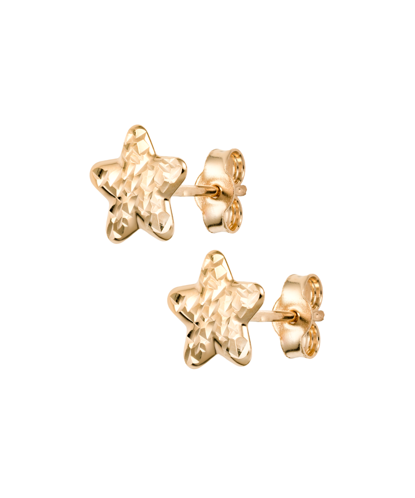 Gold earrings "Star"