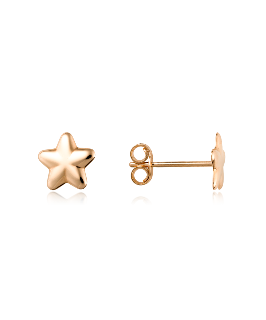 Gold earrings "Star"