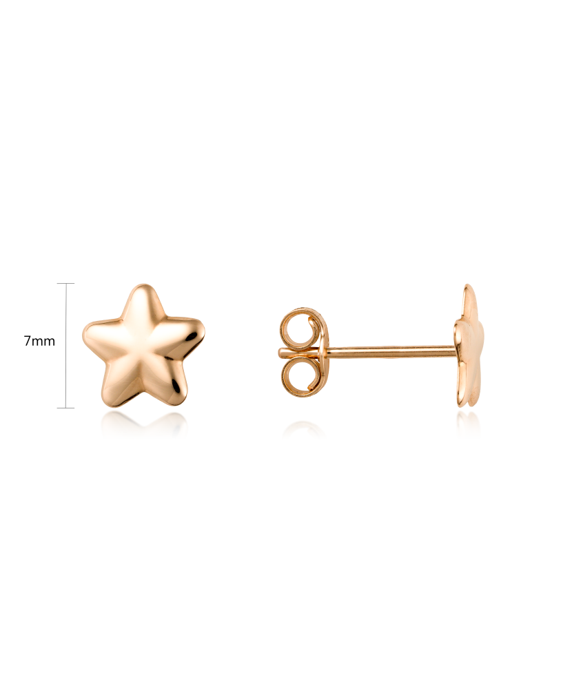 Gold earrings "Star"