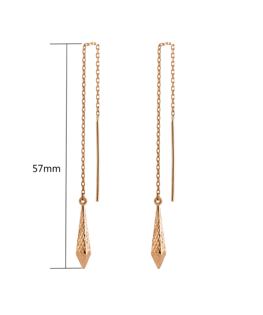 Gold earrings