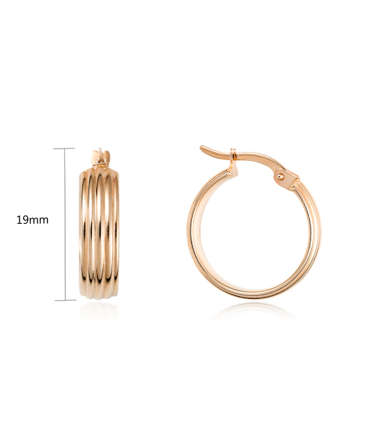 Gold earrings