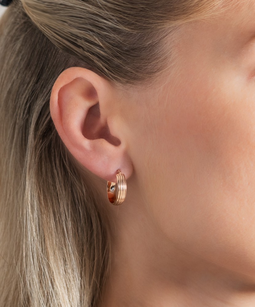 Gold earrings Gold earrings