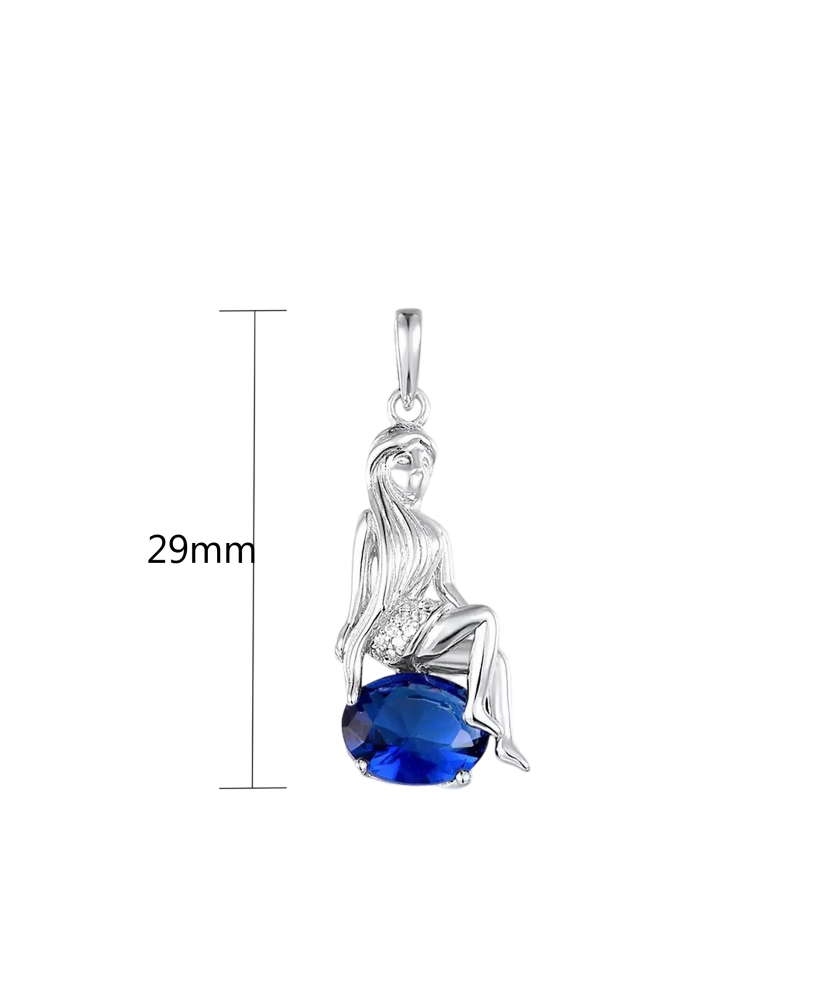 Sterling Silver pendant with zirconium "Virgo "