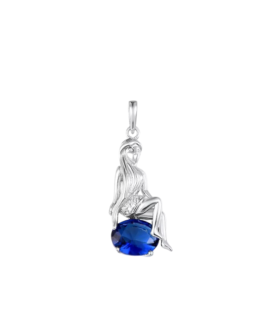 Sterling Silver pendant with zirconium "Virgo "